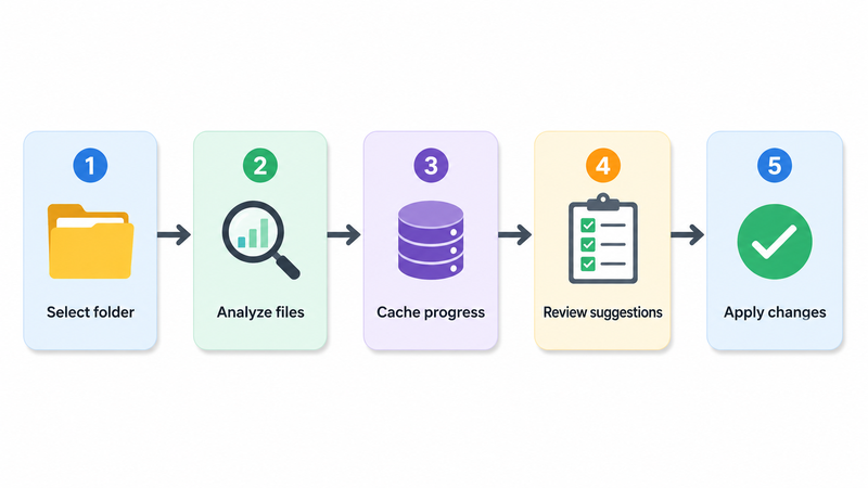 Folder analysis flow